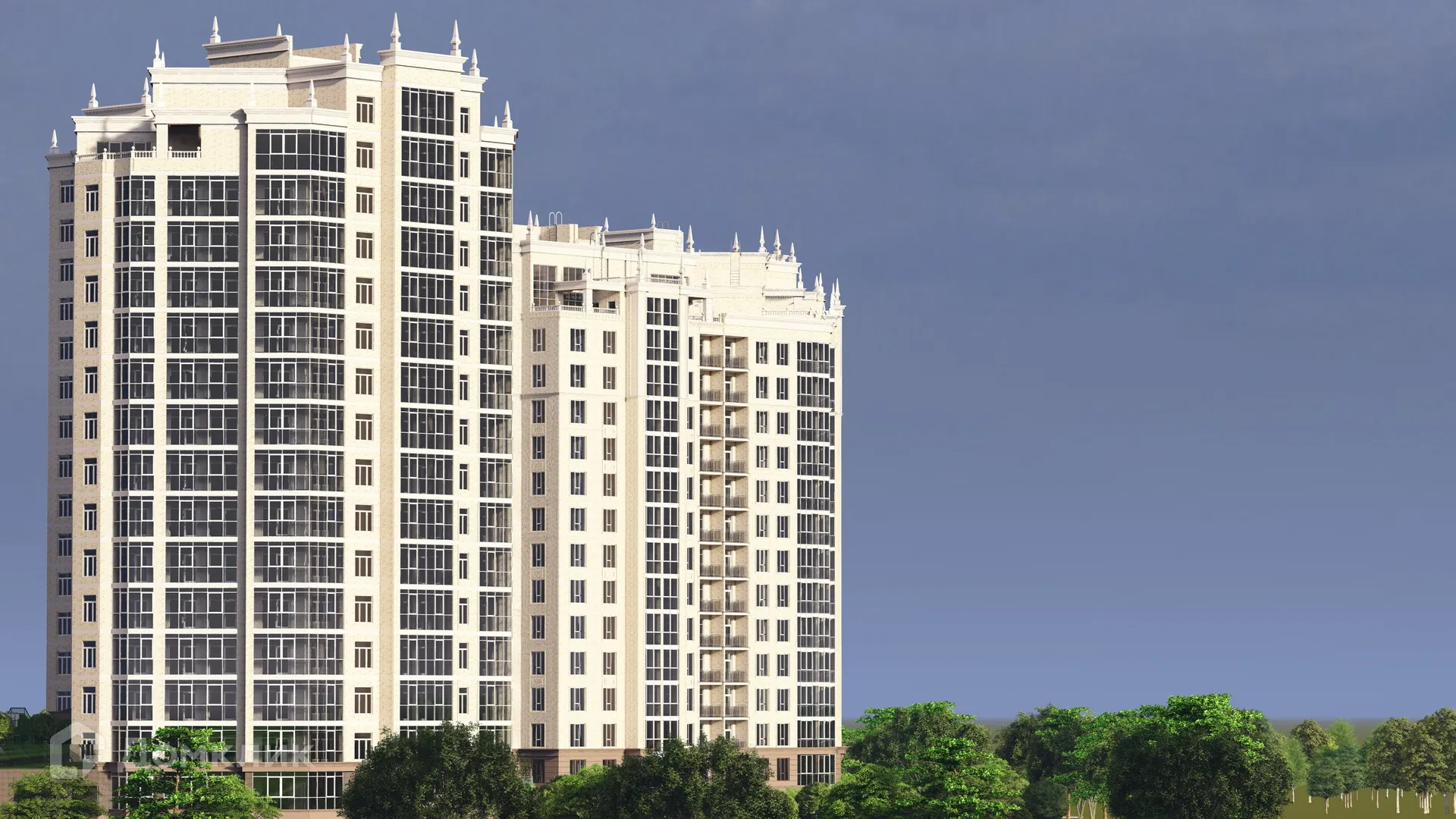 Планировка 1-комнатной квартиры 43.32 м² в «Сердце столицы», г. Майкоп — фото 22