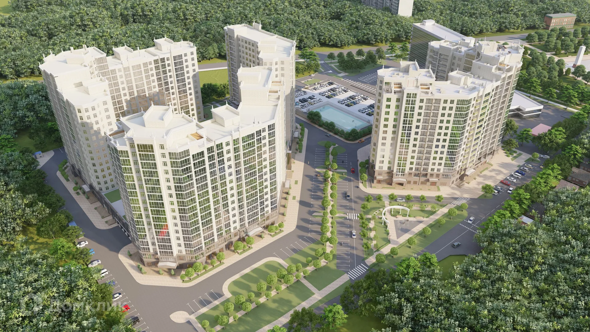 Планировка 3-комнатной квартиры 96.4 м² в «Сердце столицы», г. Майкоп — фото 35