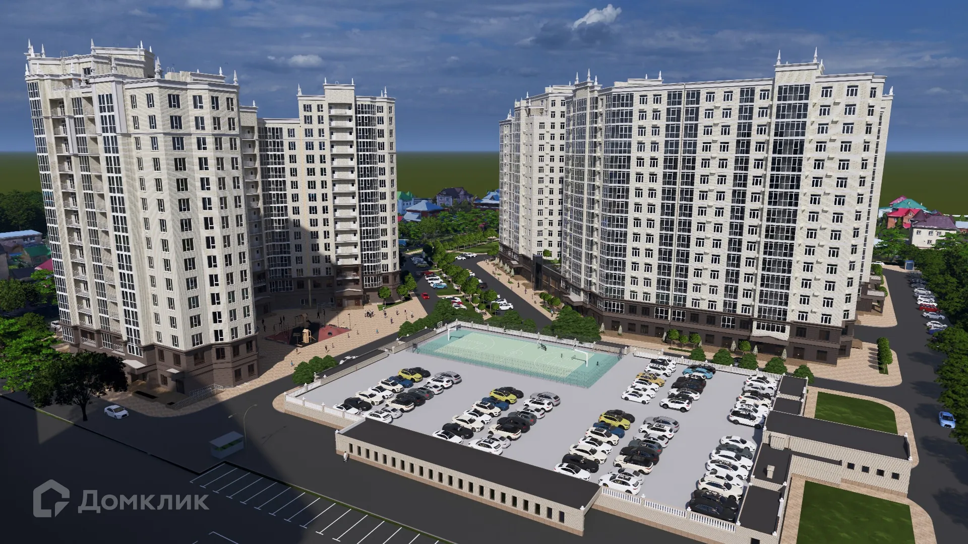 Планировка 2-комнатной квартиры 61.75 м² в «Сердце столицы», г. Майкоп — фото 11