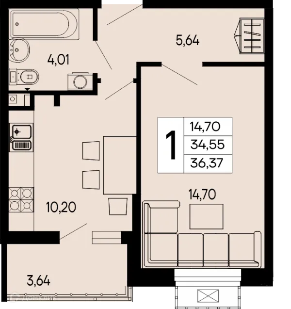 Квартира в "Эпос"
