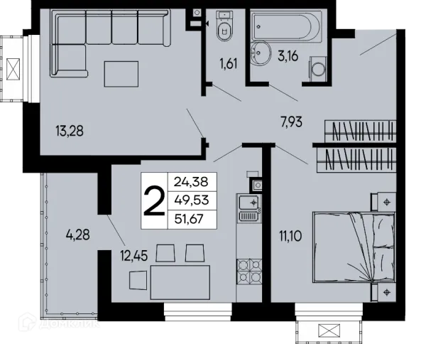 Квартира в "Эпос"