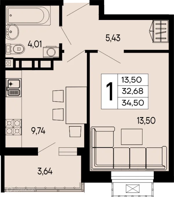 Квартира в "Эпос"