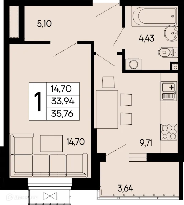 Квартира в "Эпос"