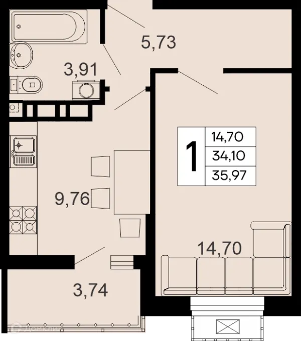 Квартира в "Эпос"