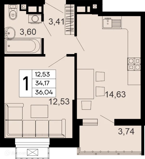 Квартира в "Эпос"
