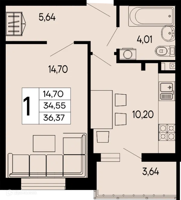 Квартира в "Эпос"