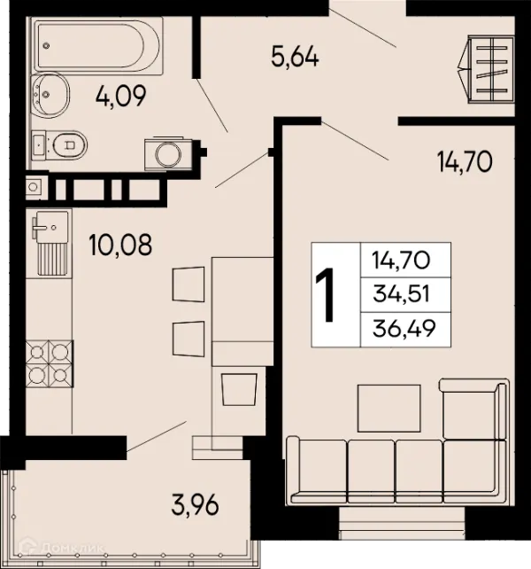 Квартира в "Эпос"
