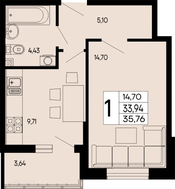 Квартира в "Эпос"