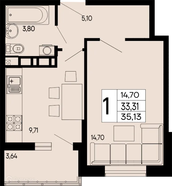 Квартира в "Эпос"