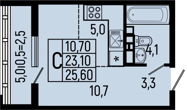 Квартира в ЖК Звёзды