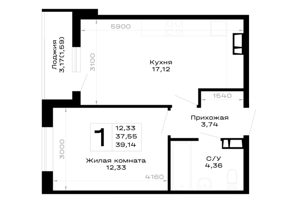 Квартира в Горные высоты
