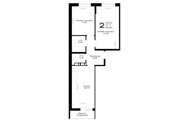 Квартира в Горные высоты