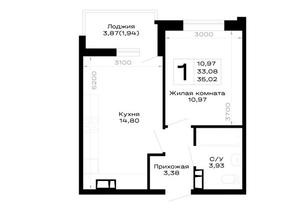Квартира в Горные высоты