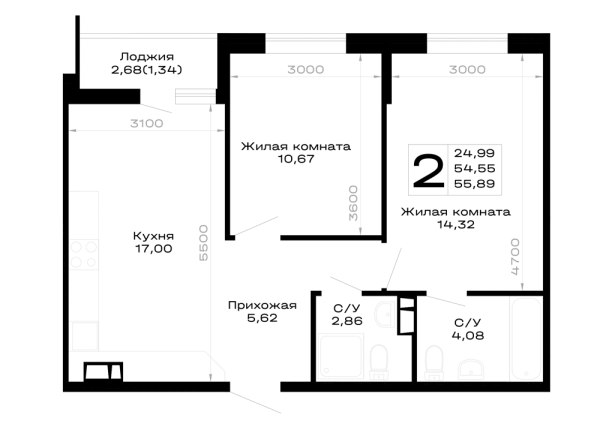 Квартира в Горные высоты