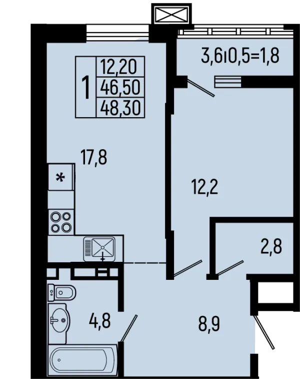 Квартира в ЖК Звёзды