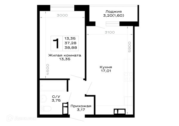 Квартира в Горные высоты