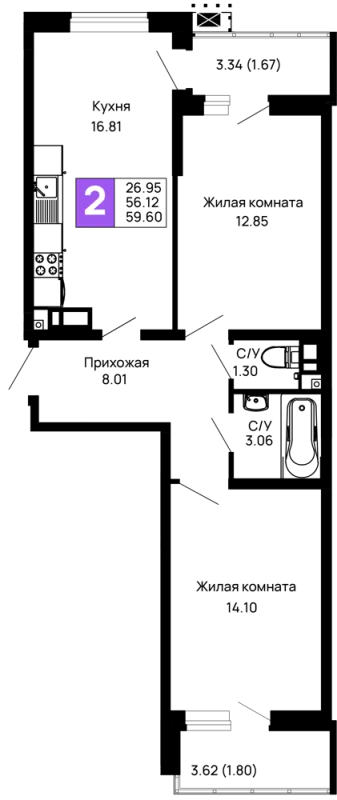 Квартира в ЖК Долина