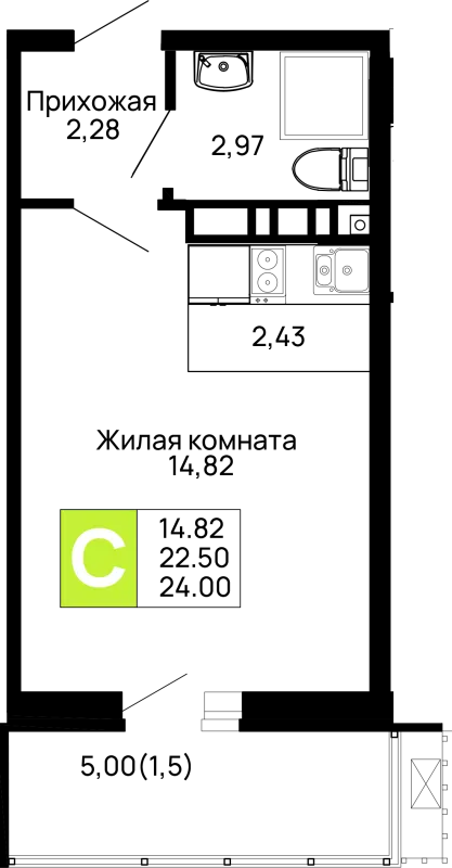 Квартира в ЖК Долина