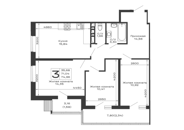 Квартира в ЖК Долина