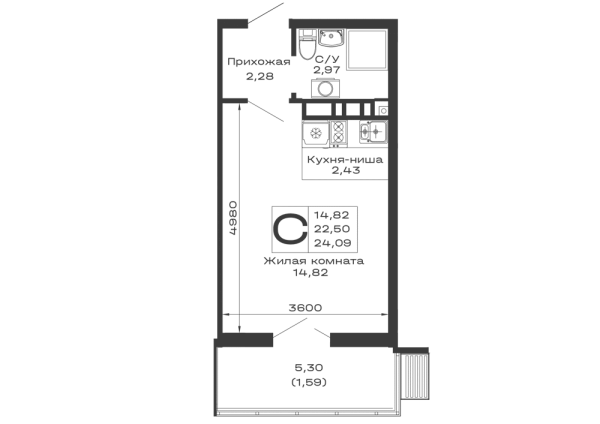 Квартира в ЖК Долина