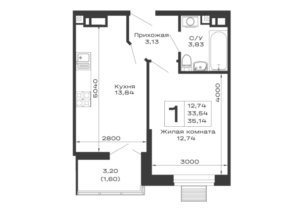 Квартира в ЖК Долина