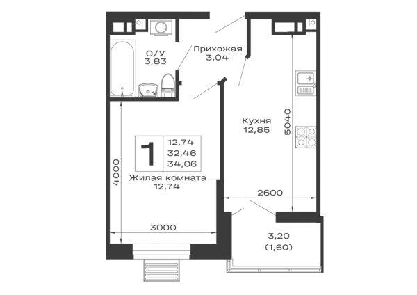Квартира в ЖК Долина