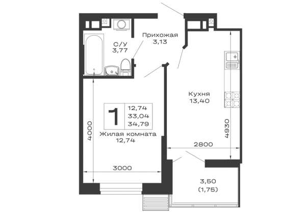 Квартира в ЖК Долина