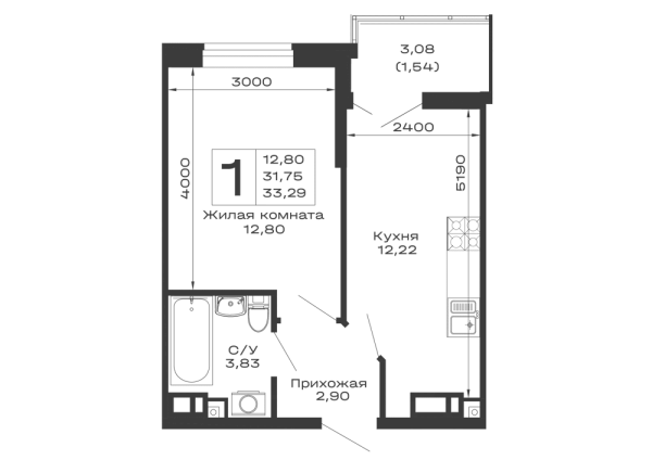 Квартира в ЖК Долина