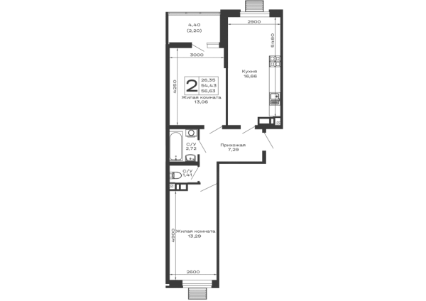 Квартира в ЖК Долина