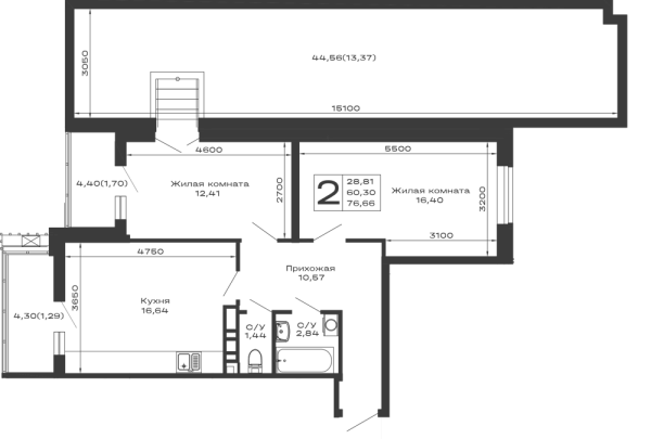 Квартира в ЖК Долина