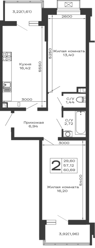 Квартира в ЖК Долина