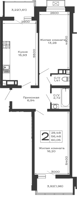 Квартира в ЖК Долина