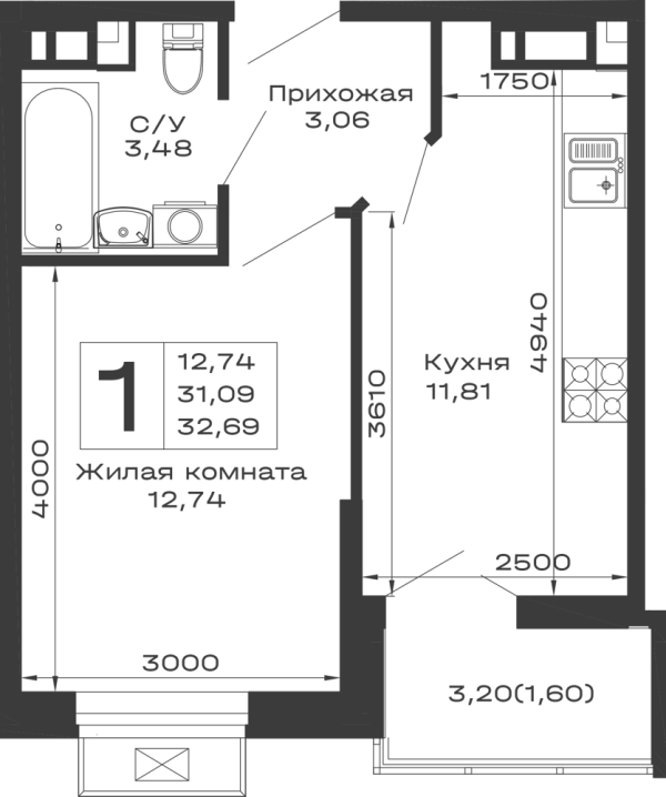 Квартира в ЖК Долина