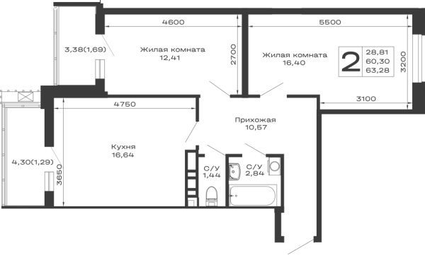 Квартира в ЖК Долина