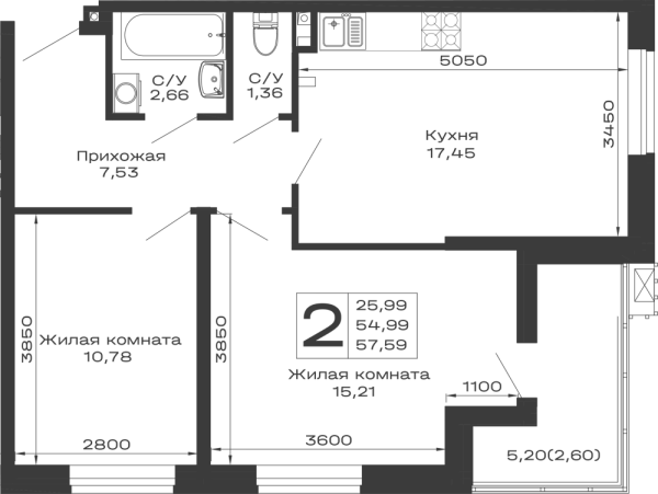 Квартира в ЖК Долина