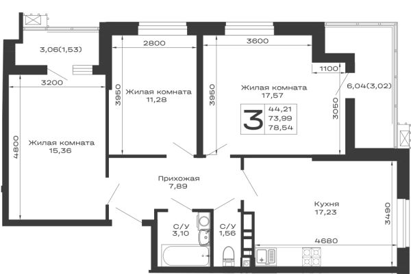 Квартира в ЖК Долина