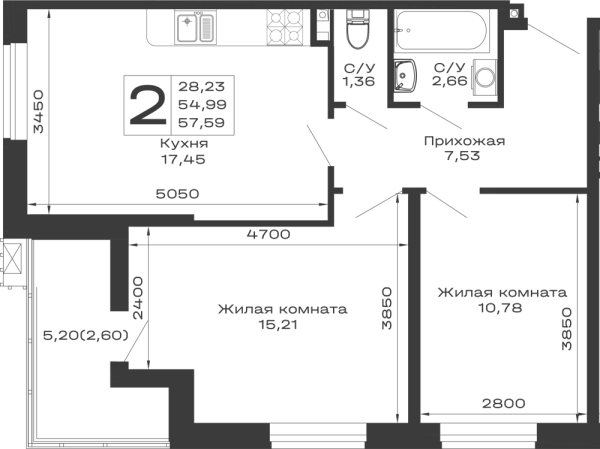 Квартира в ЖК Долина