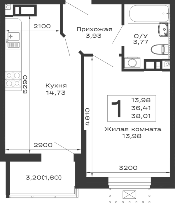 Квартира в ЖК Долина