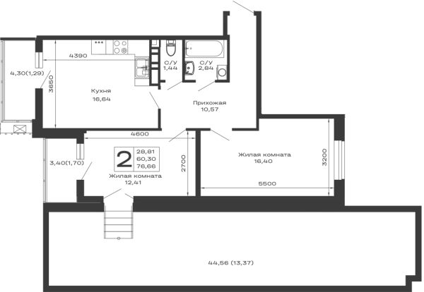 Квартира в ЖК Долина