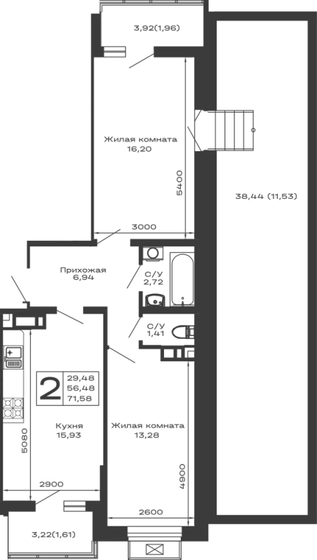 Квартира в ЖК Долина