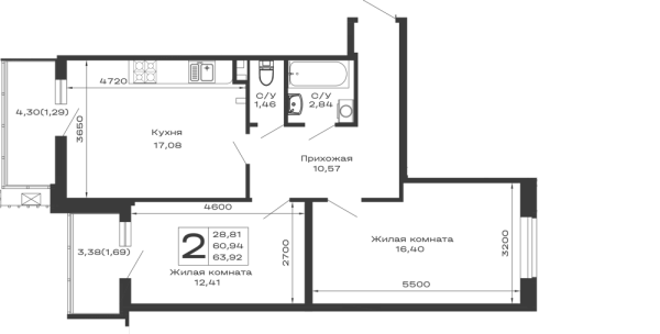 Квартира в ЖК Долина