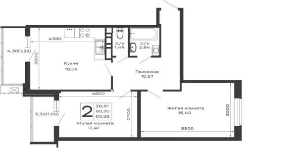 Квартира в ЖК Долина