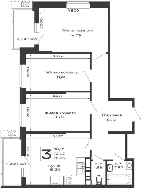 Квартира в ЖК Долина
