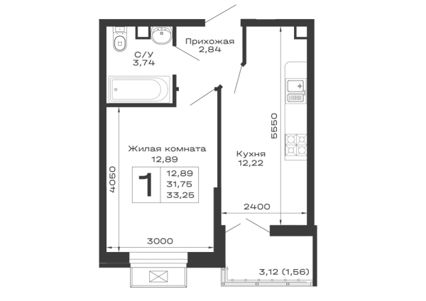 Квартира в ЖК Долина