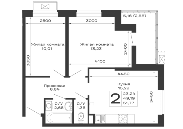 Квартира в ЖК Долина