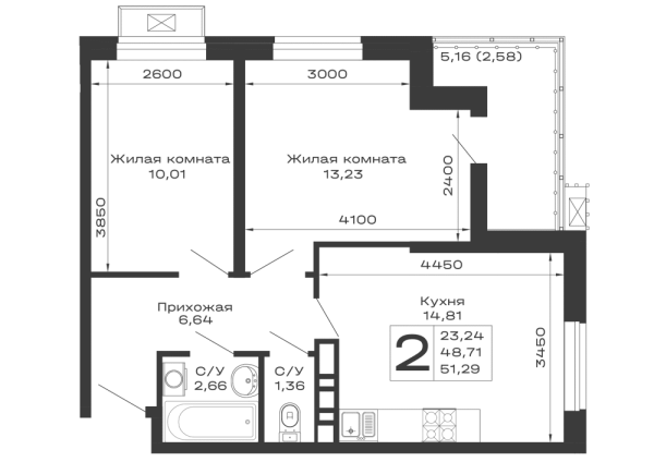 Квартира в ЖК Долина