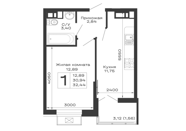 Квартира в ЖК Долина