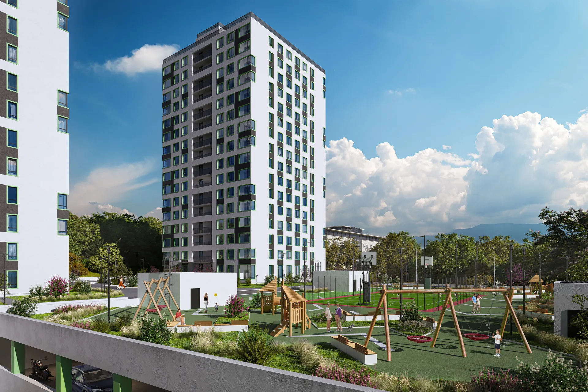 Планировка 1-комнатной квартиры 39.57 м² в ЖК Северное Сияние, г. Мурманск — фото 6