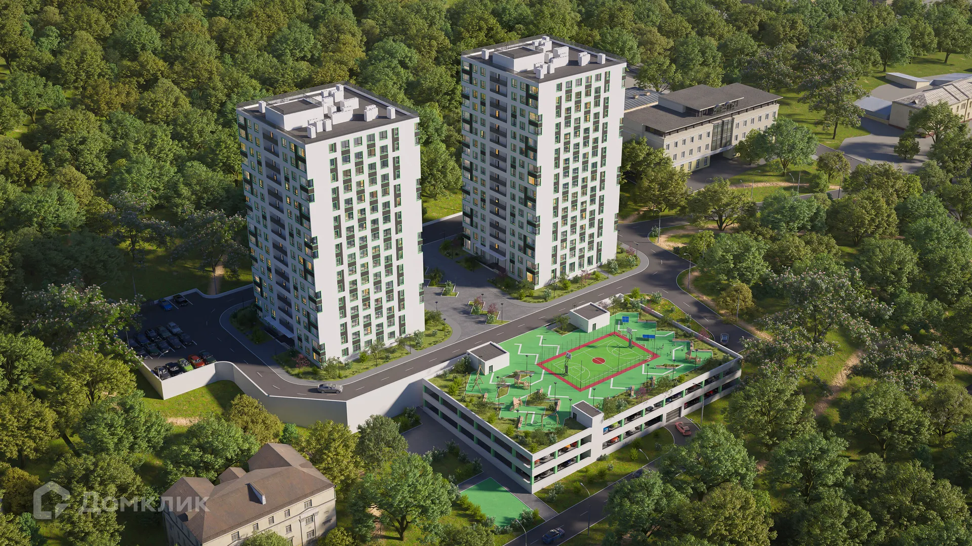 Планировка 2-комнатной квартиры 63.91 м² в ЖК Северное Сияние, г. Мурманск — фото 4