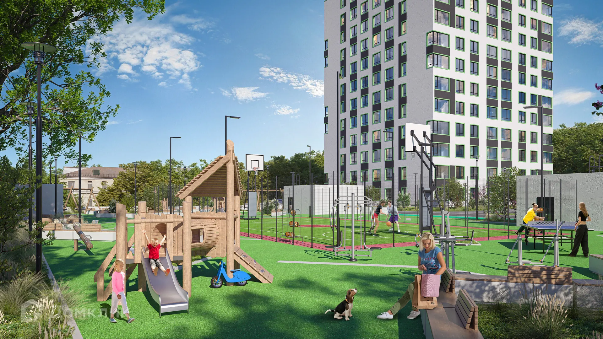 Планировка 2-комнатной квартиры 63.91 м² в ЖК Северное Сияние, г. Мурманск — фото 5